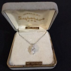 Diamond Pendant Necklace (CUBIC ZIRCONIA)